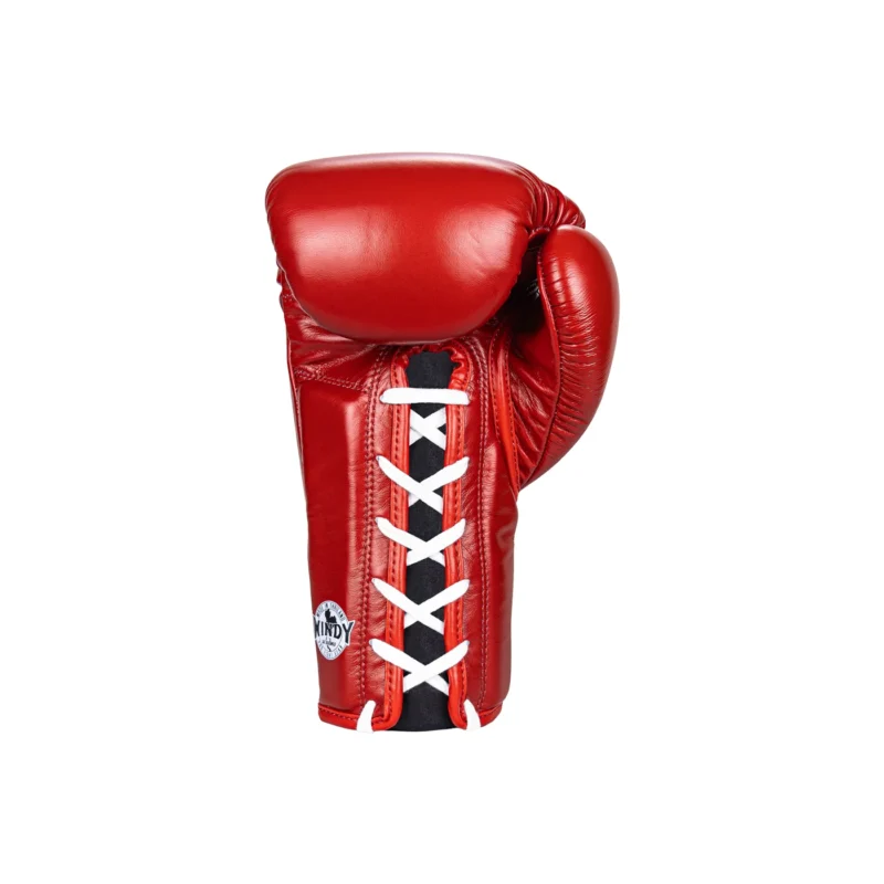 Windy Profi Boxhandschuhe Rot Rückseite