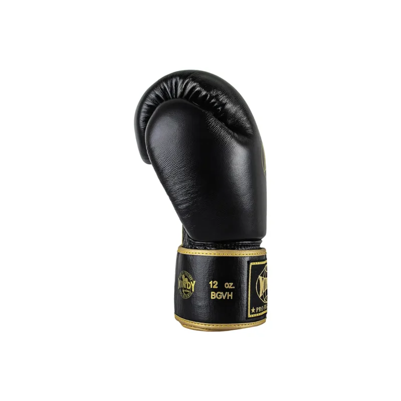 Windy Boxhandschuh Schwarz-Gold – Linke Seitenansicht