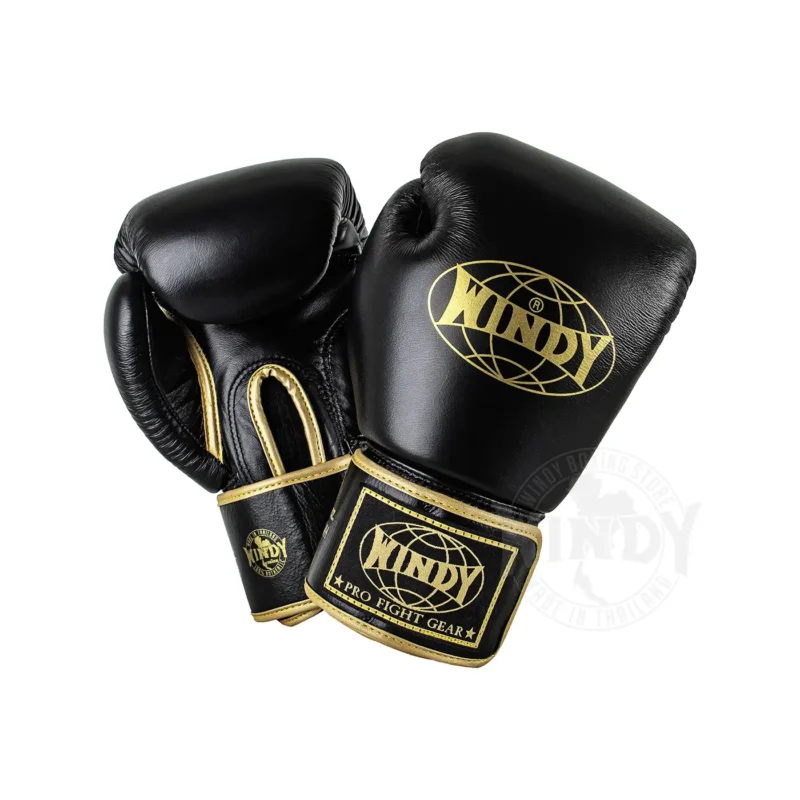Windy Boxhandschuhe Schwarz-Gold